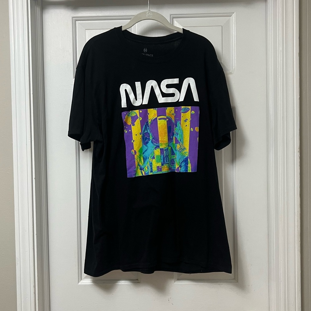 NASA Black Oversized T-Shirt